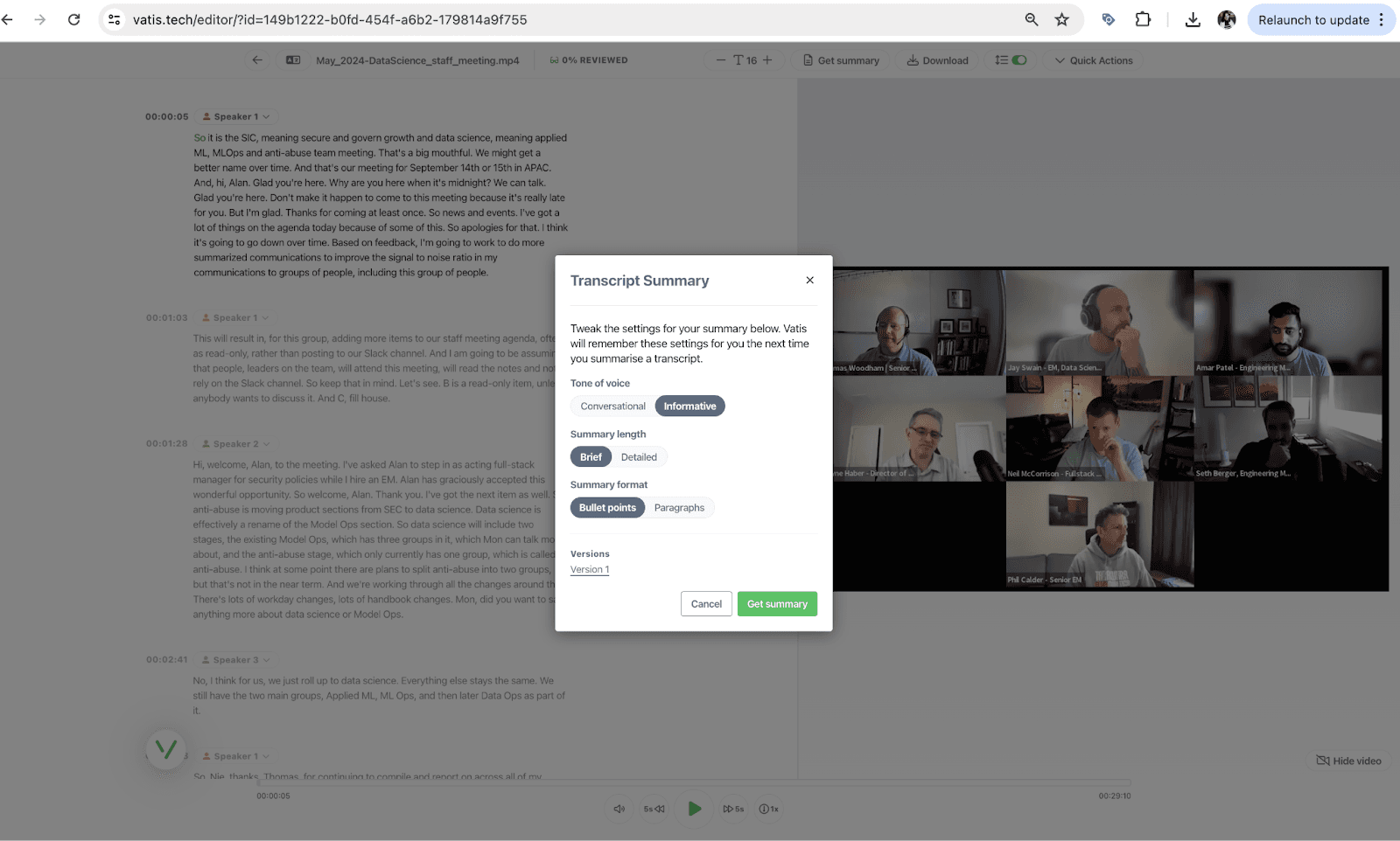 Step-by-Step Guide: Summarizing a YouTube Video with Vatis Tech