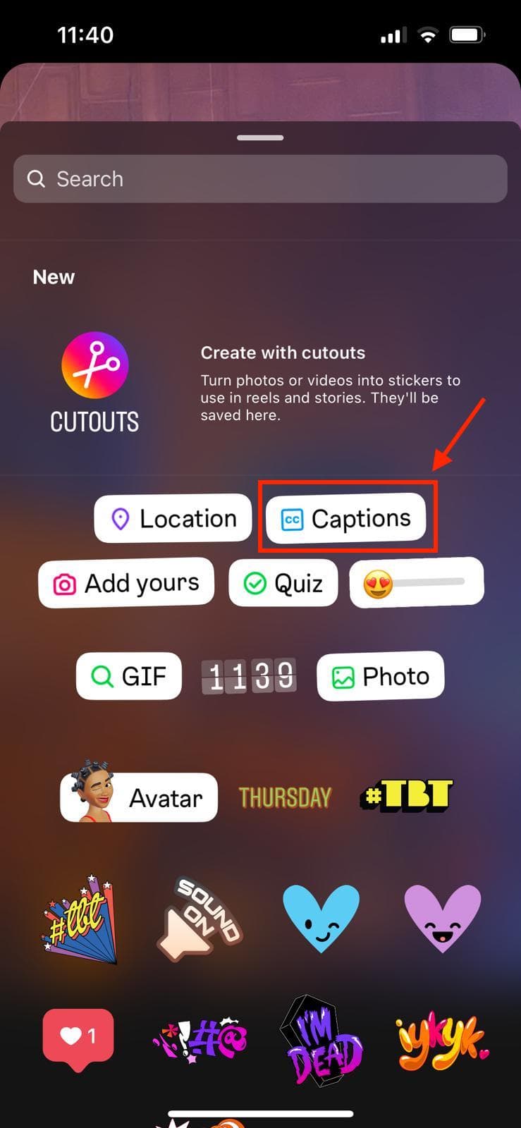 generate captions for Instagram Reels